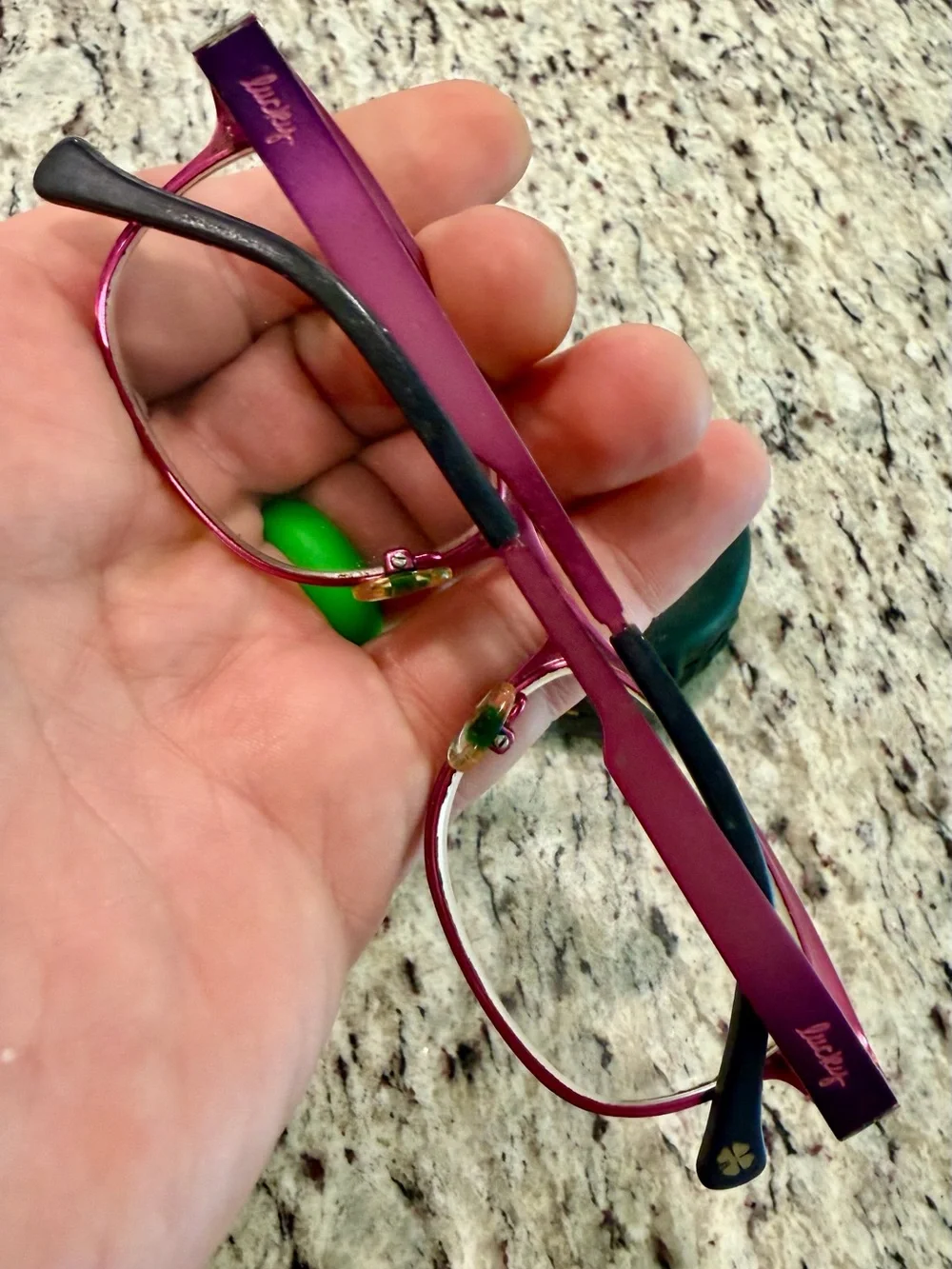 Lucky Brand “Lucky You” Stealie Eyeglasses Frames Purple 51-18-140